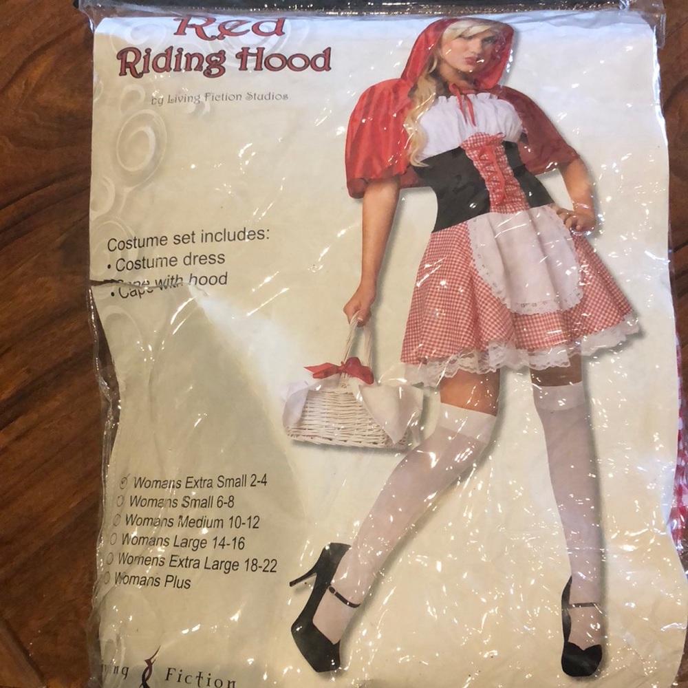 Sexy Red Riding Hood Halloween Costume Size XS